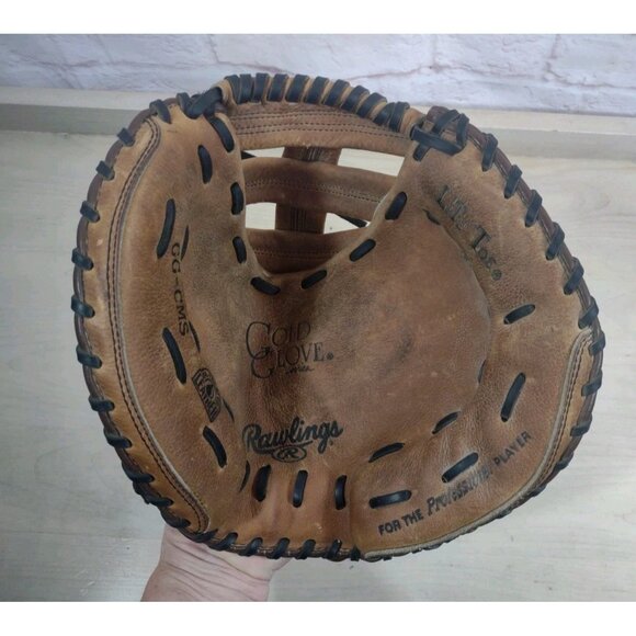 Rawlings Gold Glove Pro Lite Toe Catchers Mitt RHT GG-CMS Professional Player - Picture 4 of 12